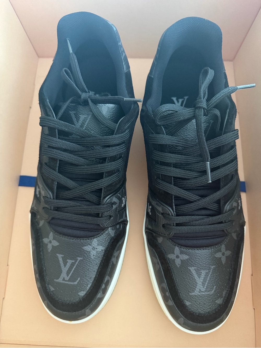 Louis Vuitton Black Monogram Men’s Low-Top Sneakers